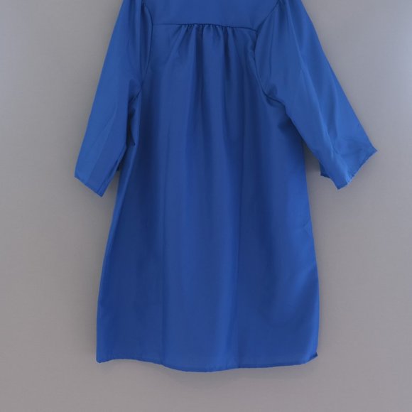 jostens navy blue cap and gown